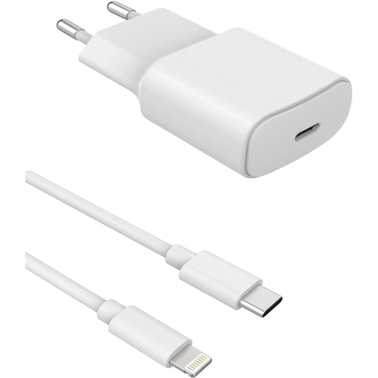 Chargeur Rapide Complet IPhone 20W USB-C Vers Lightning