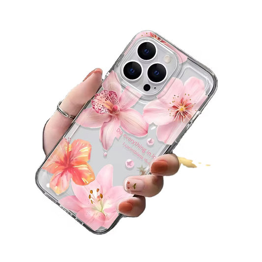 Coque TPU à impression fleurie personnalisée